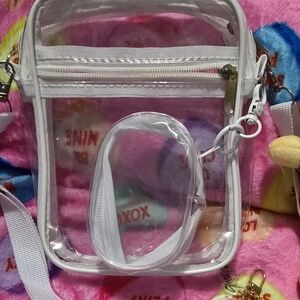 White Clear Crossbody Bag